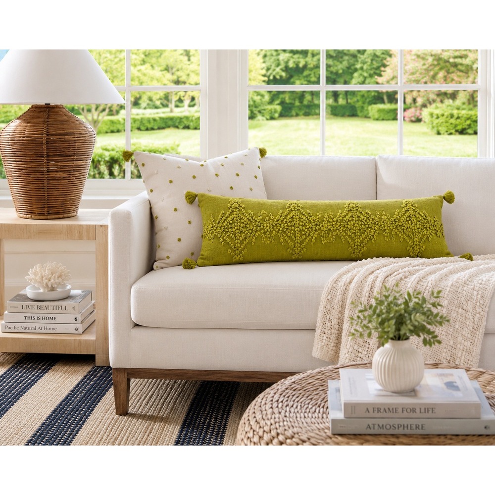 Serena & Lily Hillview Chartreuse Pillow Covers NWT Pair Retailed $296 Combined